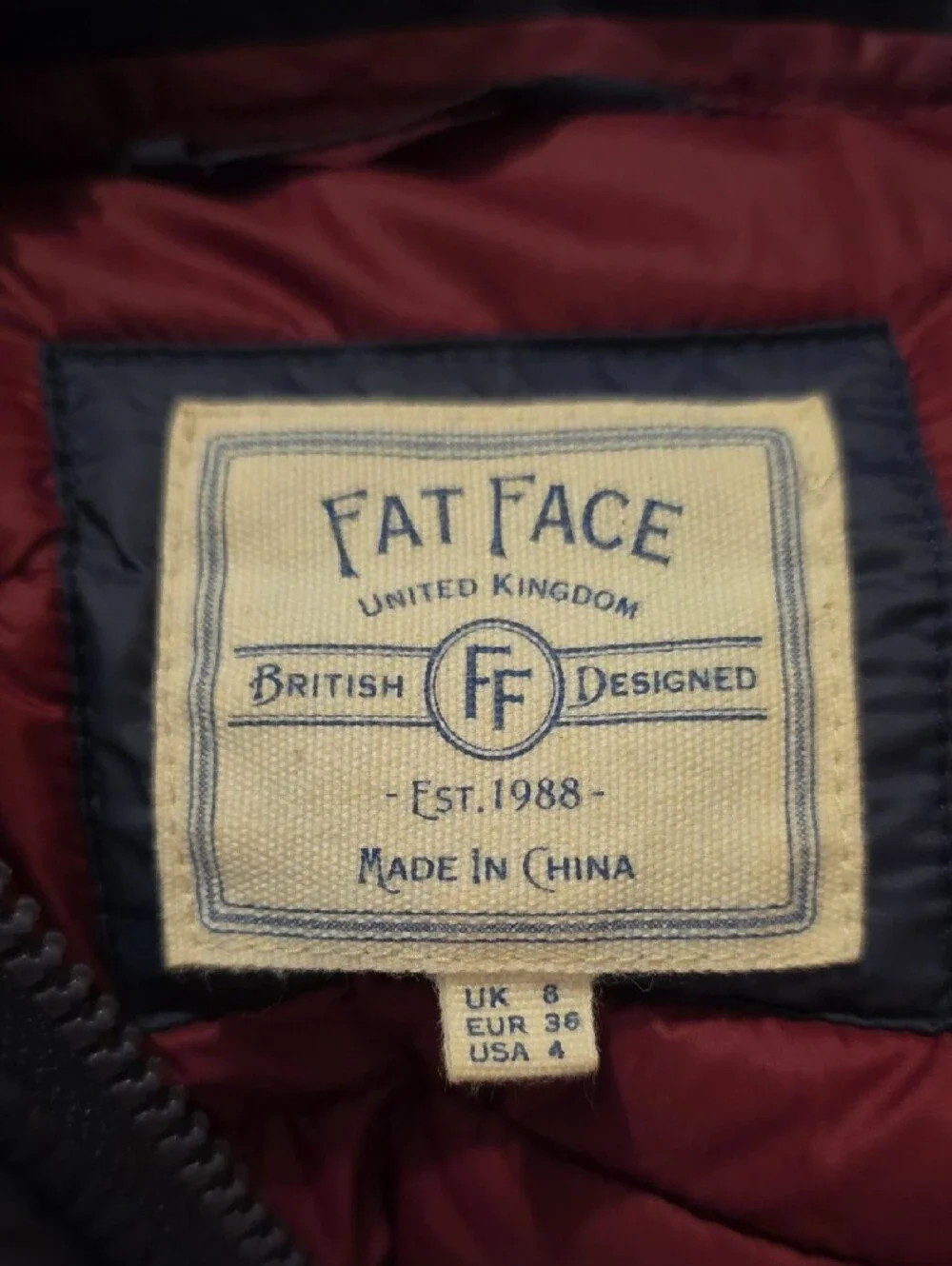 Fat Face quilted lightweight